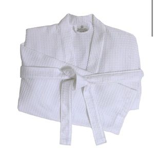 White Waffle Robe OS